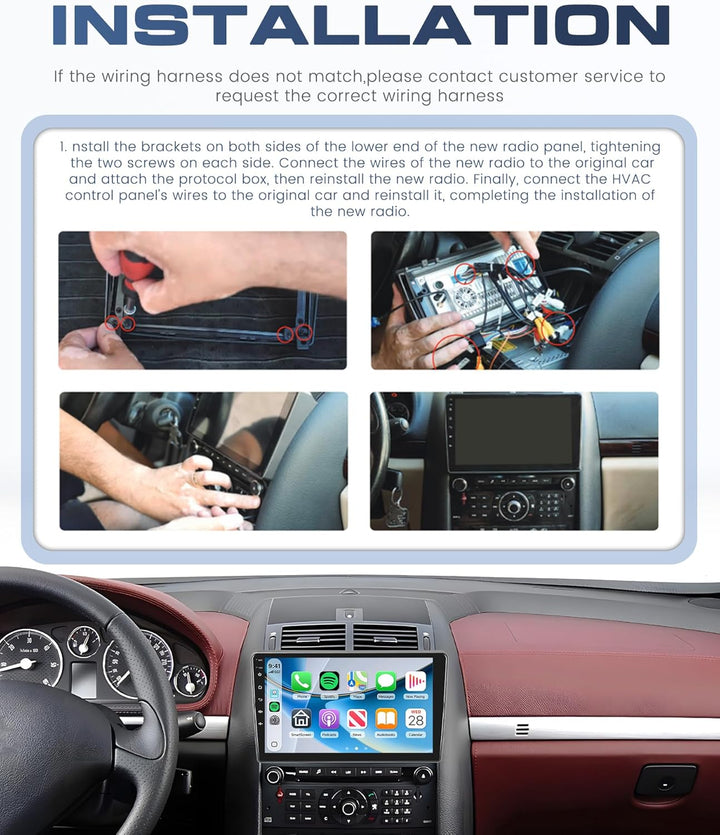 6G+128G 8 Core Rimoody Autoradio Android für Peugeot 407 2004-2011 Carplay Wireless 9" Radio Auto 40