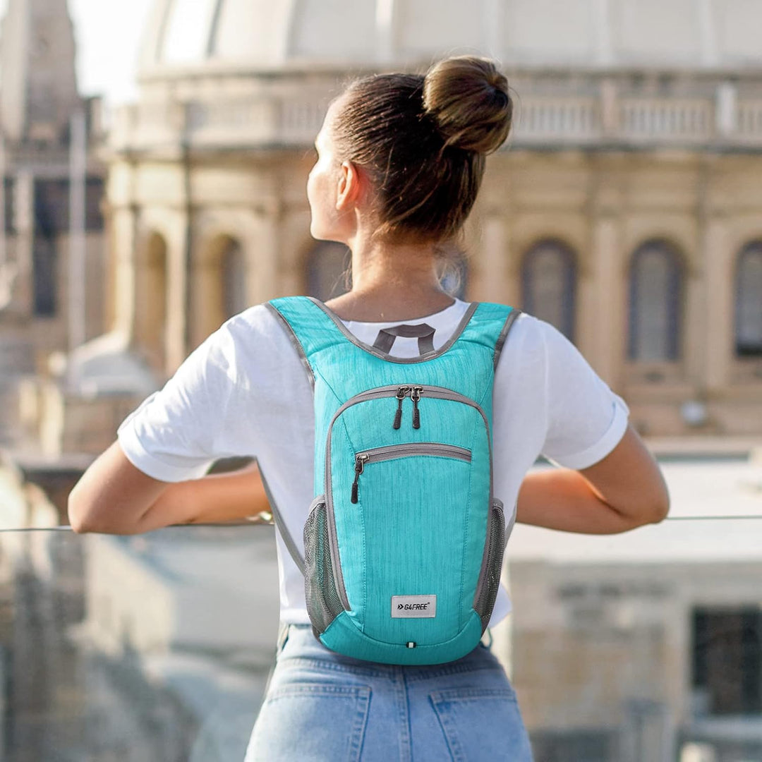 G4Free 10/15/20L Faltbarer Rucksack Klein, Wanderrucksack Leicht, Tagesrucksack Damen Herren für Wan