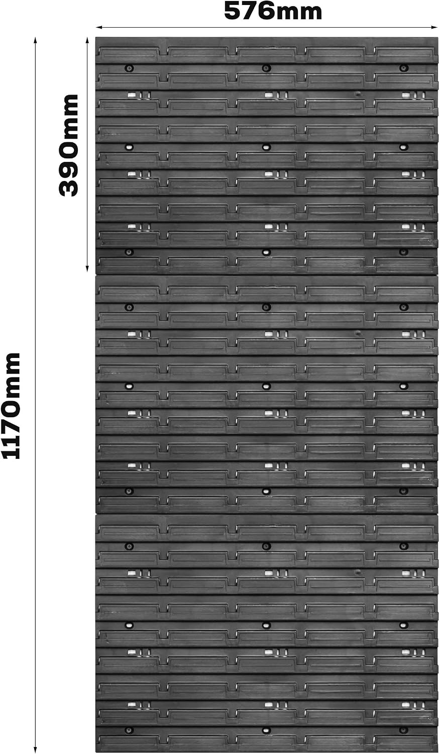 Lagersystem Wandregal 390 x 1730 mm , 29 stck. Box , Stapelboxen Schüttenregal Sichtlagerkästen , Ex