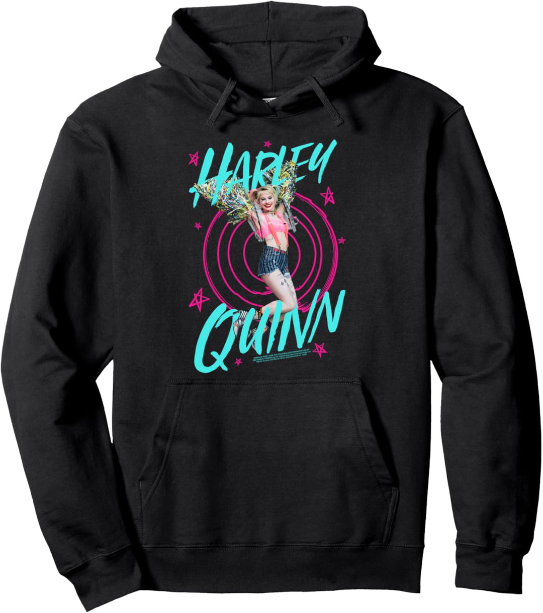 Birds of Prey Harley Quinn On Target Pullover Hoodie