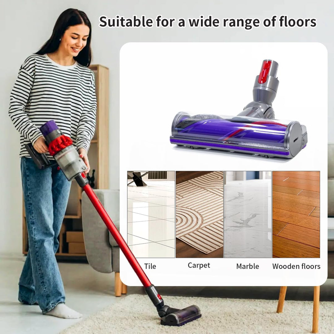 YanBan Elektrobürste mit Direktantrieb, kompatibel mit Dyson V7 V8 V10 V11 V15 Staubsauger, Ersatz-M