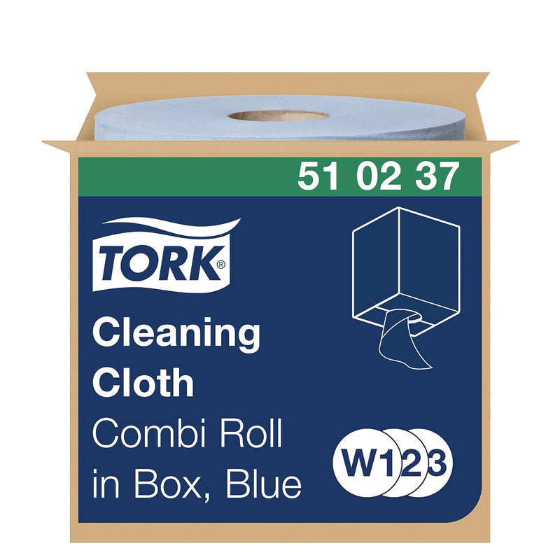 Tork Reinigungstücher Blau W1/2/3, Wiederverwendbar, 1 × 400 Tücher, 510237 1 x 152 m, 1 x 152 m