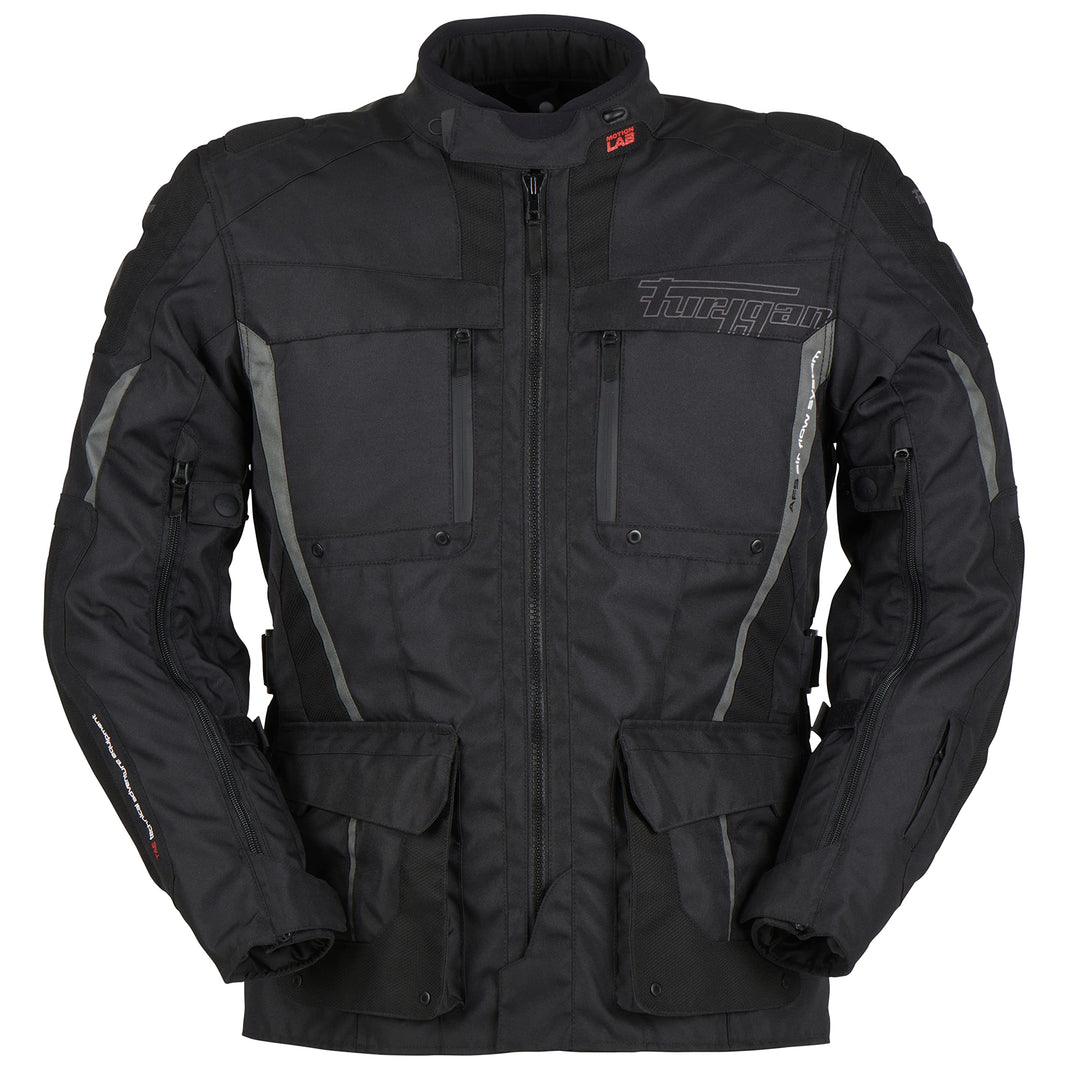 Furygan Herren Motorradjacke S Schwarz-Grau., S Schwarz-Grau.