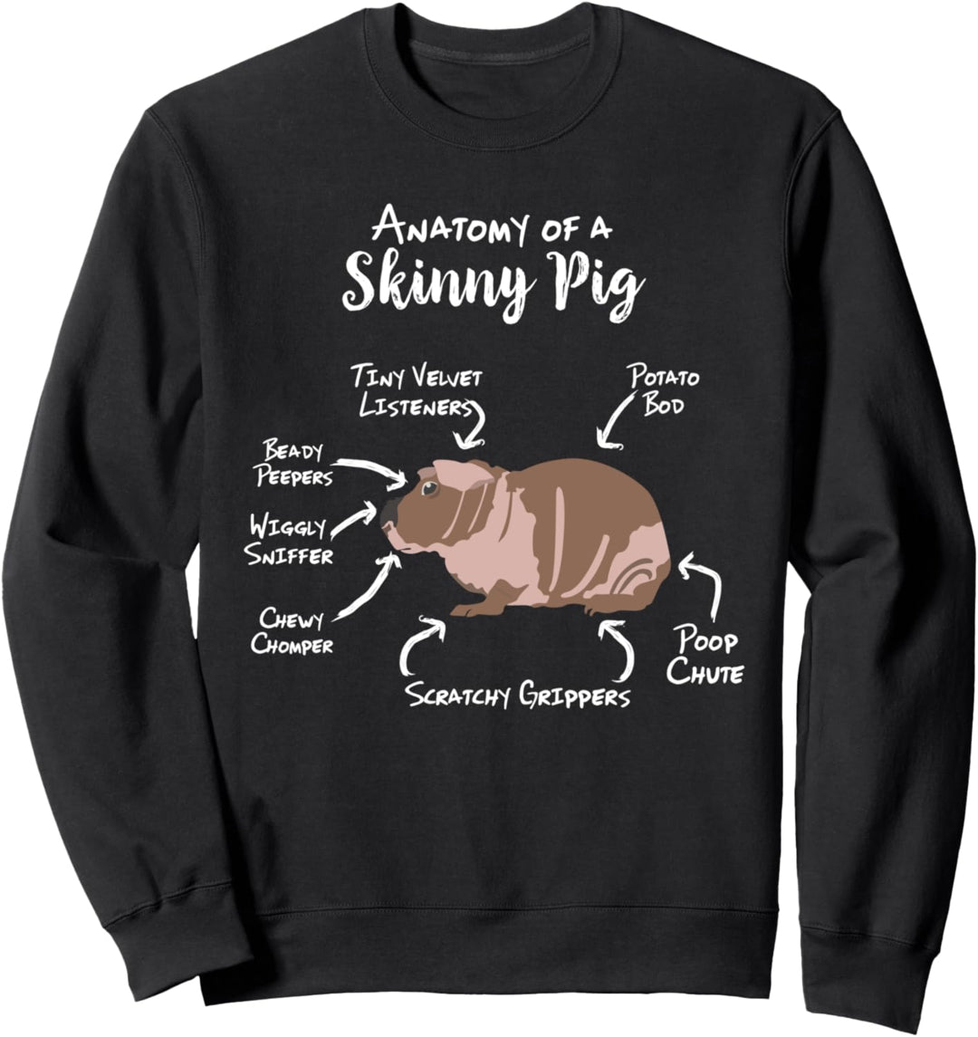Anatomie eines mageren Meerschweinchens Sweatshirt