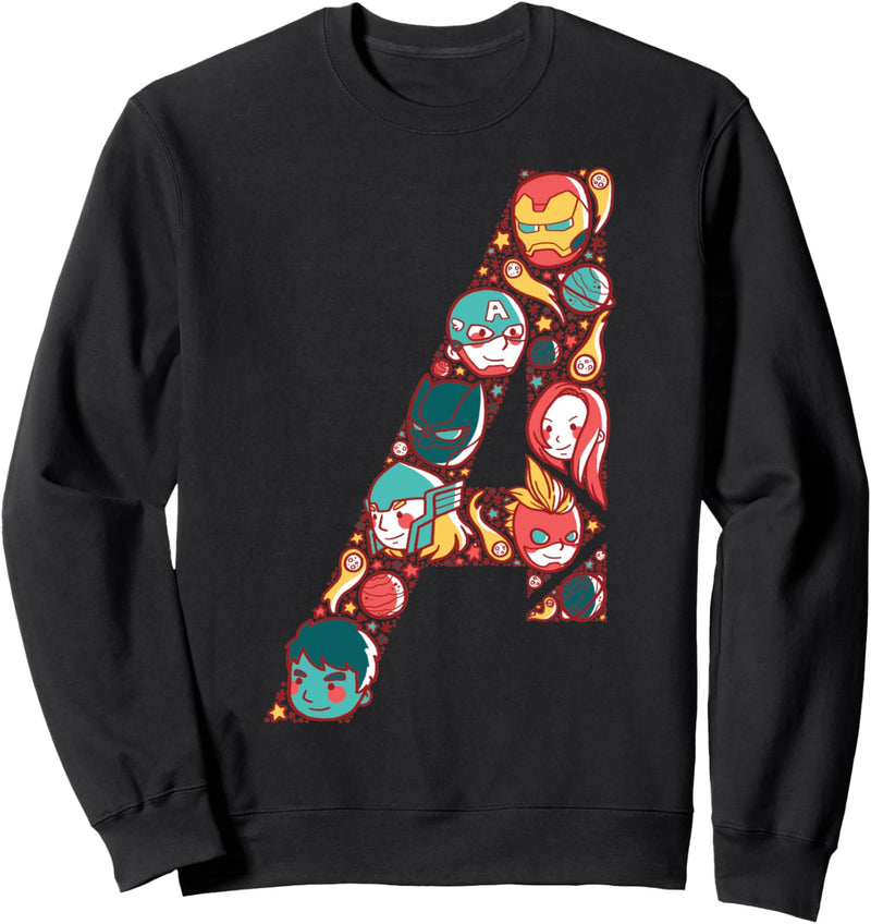 Marvel Avengers Cute Anime Fill Logo Sweatshirt