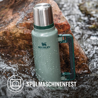 Stanley Classic Legendary Thermoskanne - Thermos Hält 15-48 Stunden Heiss oder Kalt - Edelstahl Ther