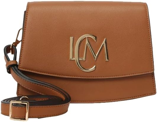 L.CREDI Lauretta Umhängetasche 22 cm Cognac, Cognac