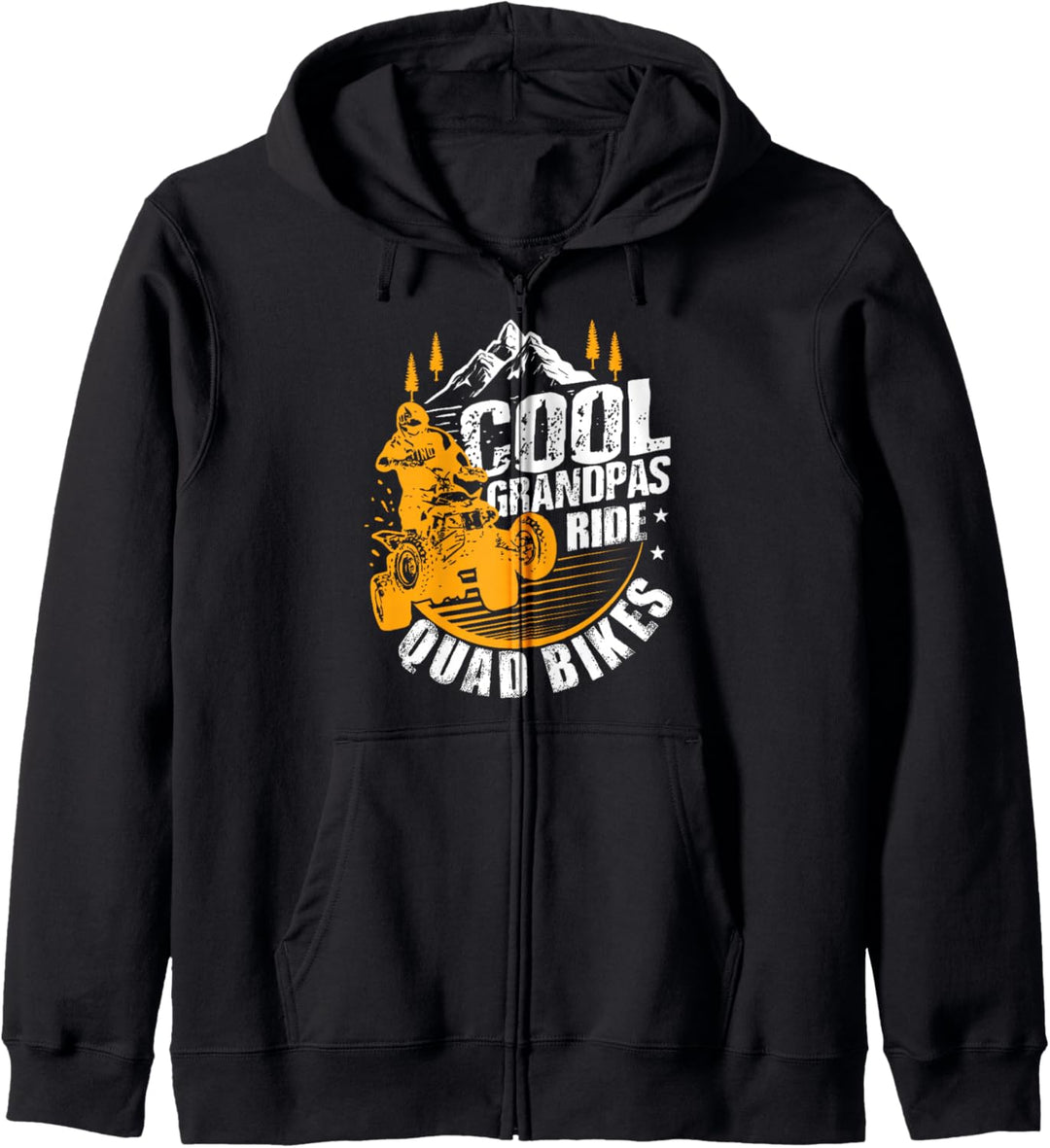 Cool Grandpas Ride Quad Bikes Geschenk Lustiges ATV Kapuzenjacke