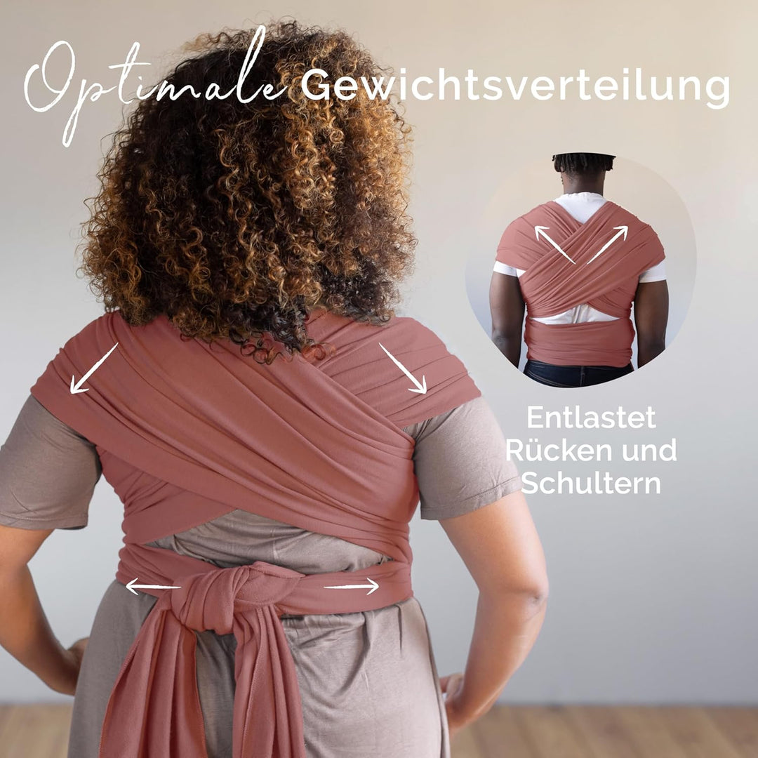 Boba Baby Tragetuch Neugeborene - Elastisches Babytragetuch und Stilltuch für Unterwegs - Einfach zu