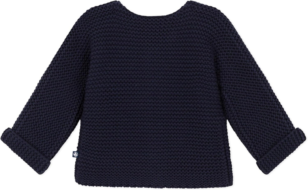 Petit Bateau Unisex Baby Strickjacke 3 Monate Blau Smoking, 3 Monate Blau Smoking