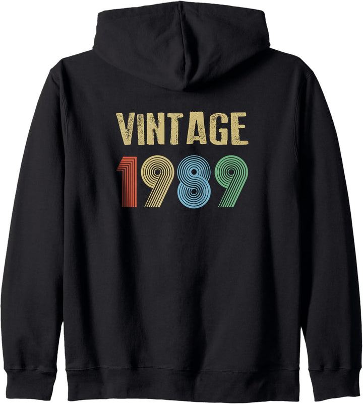 1989 Vintage Geburtstag Kapuzenjacke