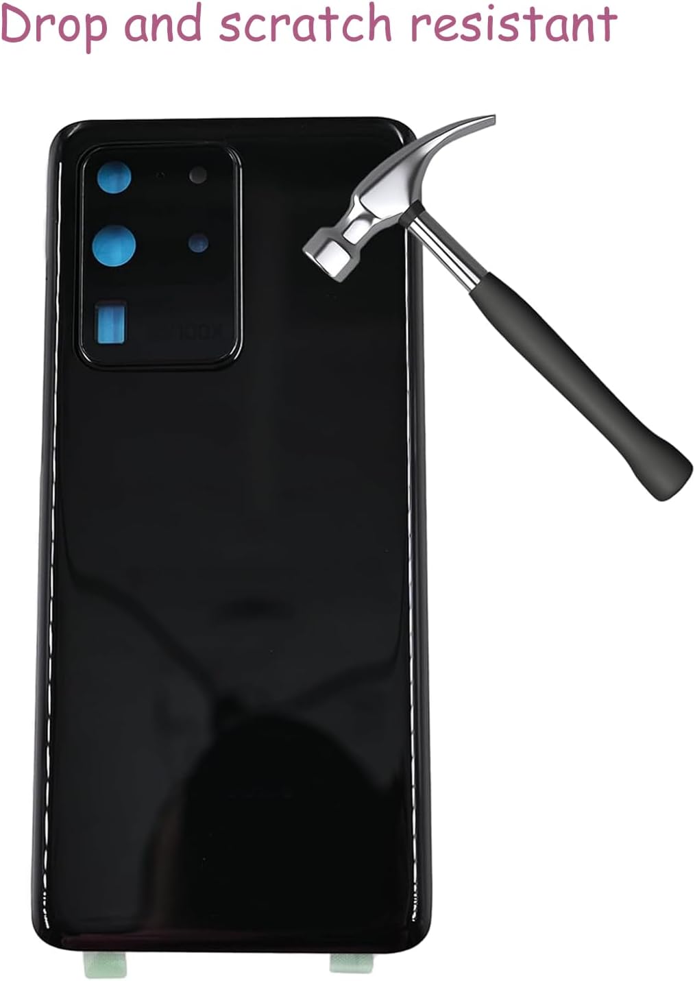 Galaxy S21 Ultra Back Cover Glas Ersatz + Gratis Reparaturwerkzeug für Galaxy S21 Ultra 5G G998U Geh