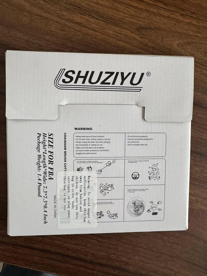 LSHUZIYU 180mm, 25.4mm Dorn mit Adapter 22.23-20-16mm, Kreisförmig Kettensäge, Freischneiderklinge,