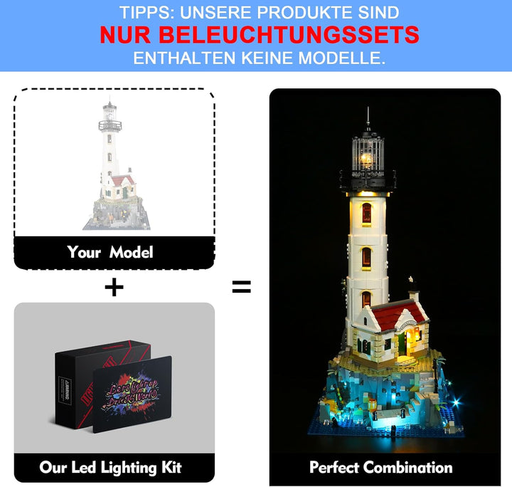 Led Licht Set für Lego Motorised Lighthouse, Led Beleuchtungs Set für Lego 21335 Motorised Lighthous