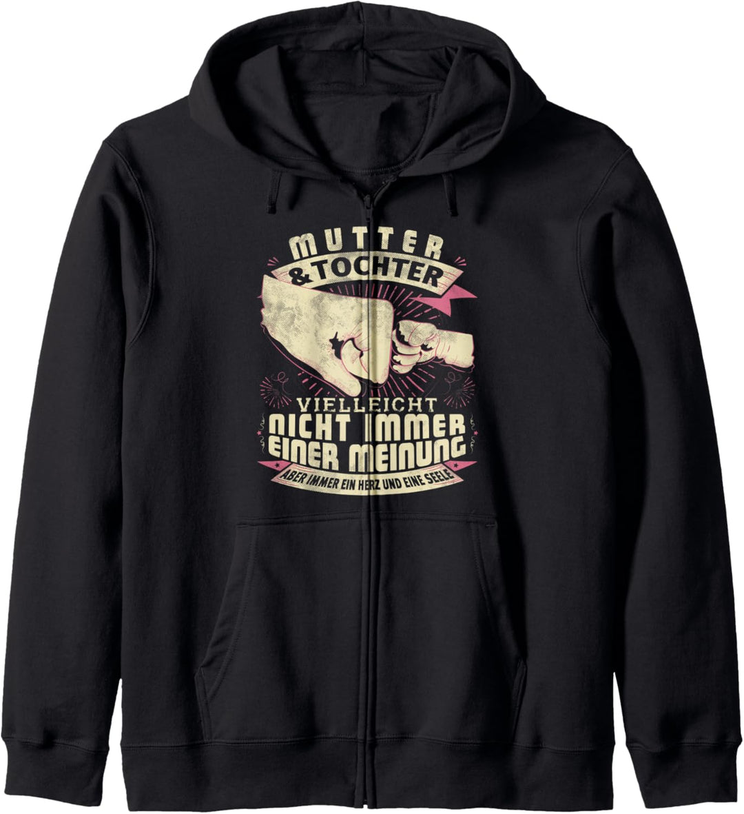 Mama Mutter Tochter Partnerlook Lustig Muttertag Geschenk Kapuzenjacke