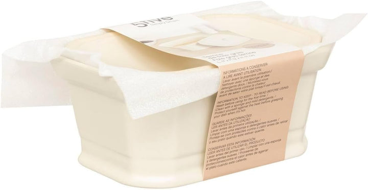 5five - terrine für foie gras aus weisser keramik