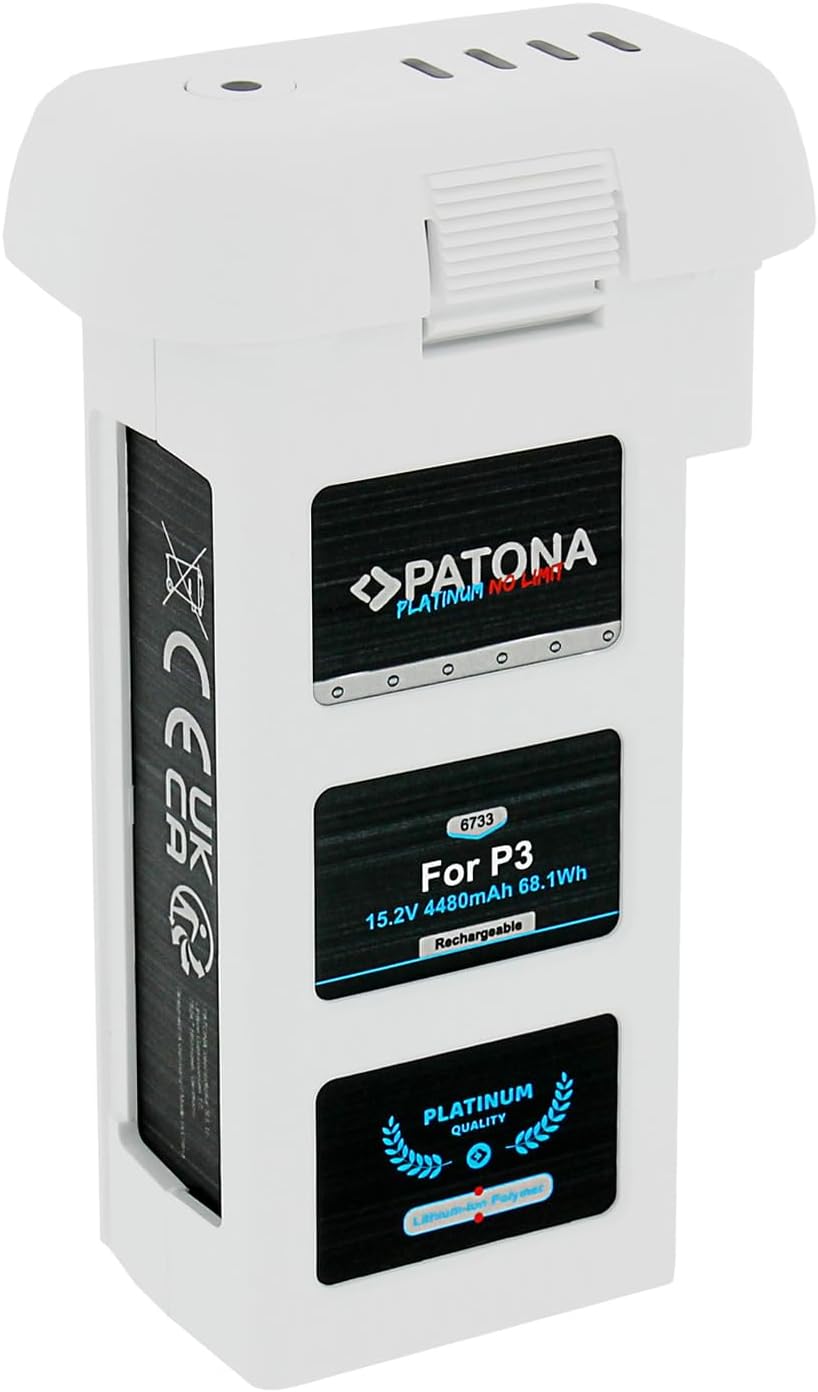 PATONA 6733 Ersatz für Akku DJI Phantom 3 - CP.PT.000397 DJP3BDC PH3-4480 PHA-3, Phantom 3