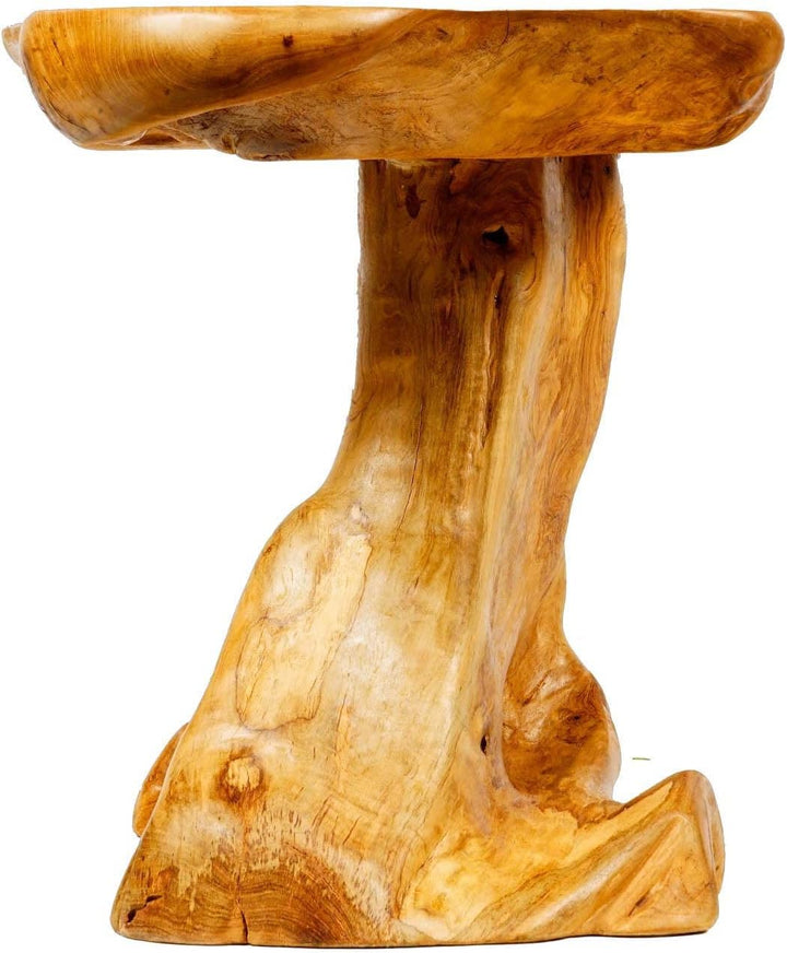 Windalf Schlanker Couchtisch Siva 77 cm Eleganter Natur Wohnzimmertisch Handarbeit aus Wurzelholz