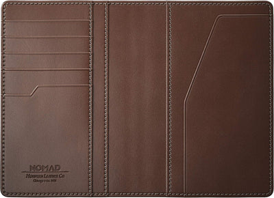 NOMAD Passport Wallet Traditional Reisegeldbörse aus Echtleder zum Verstauen von Geld, Bankkarten un