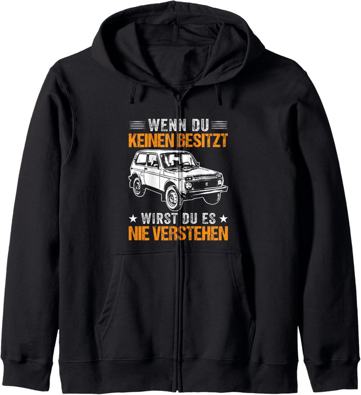Lada Niva 4x4 Offroad Russland UdSSR Geländewagen Kapuzenjacke