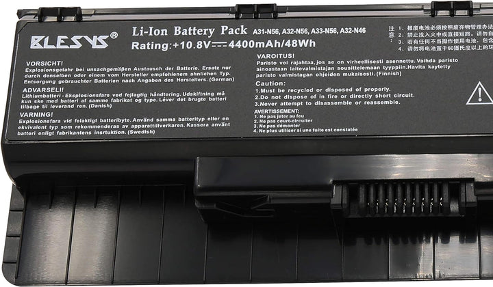 BLESYS A32-N56 Laptop Akku für ASUS N56JN G56 G56J G56JK G56JR A31-N56