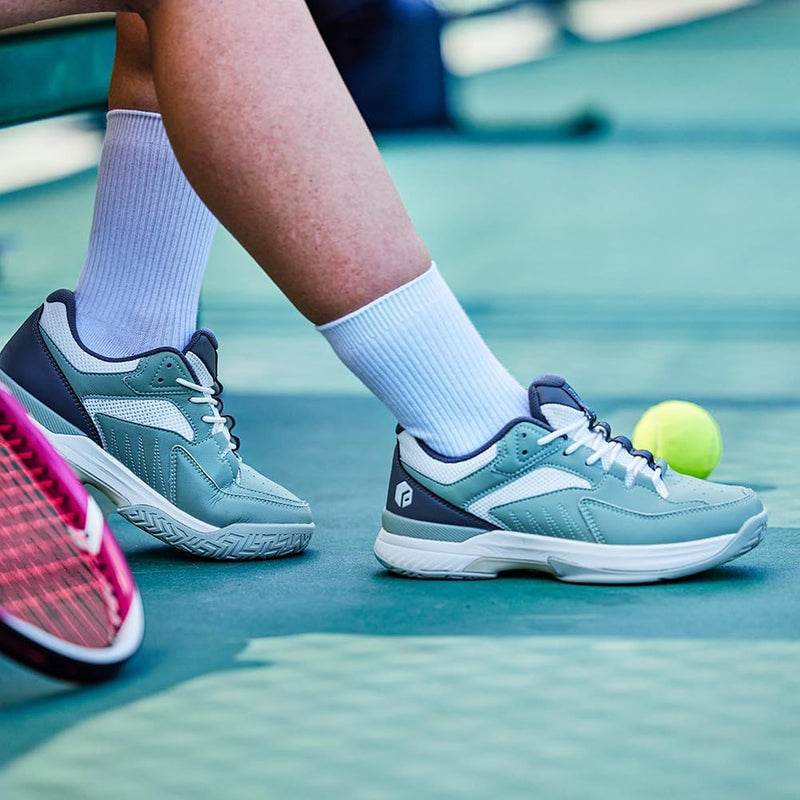 FitVille Extra Weit Tennisschuhe Damen Breit Hallenturnschuh Atmungsaktiv Training Schuhe für Tennis