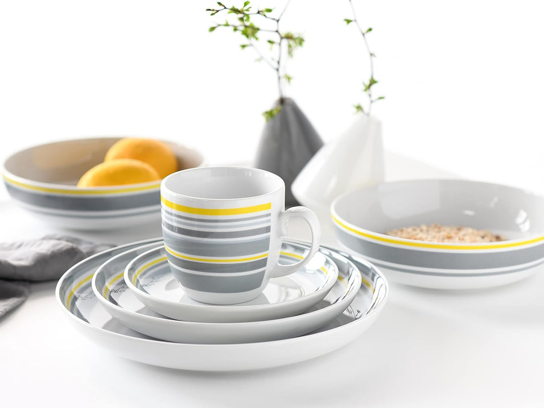 CreaTable, 22902, Serie Allround - Trend Line, Geschirrset, Kombiservice 10 teilig