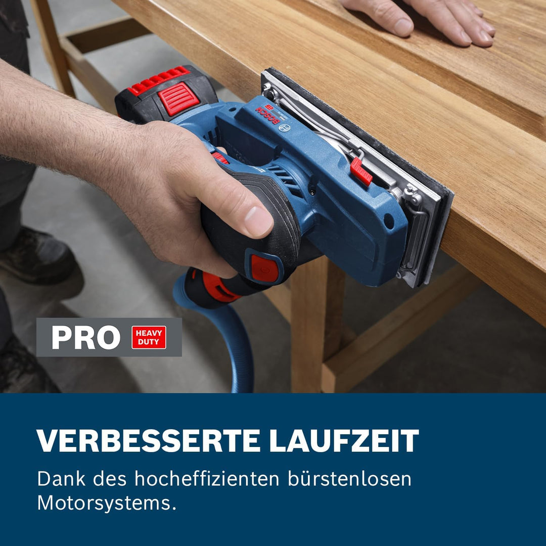 Bosch PRO 18V System Akku-Exzenterschleifer GSS18V-18 (inkl. Staubbeutel, Schleifblatt) Ohne Akku/La