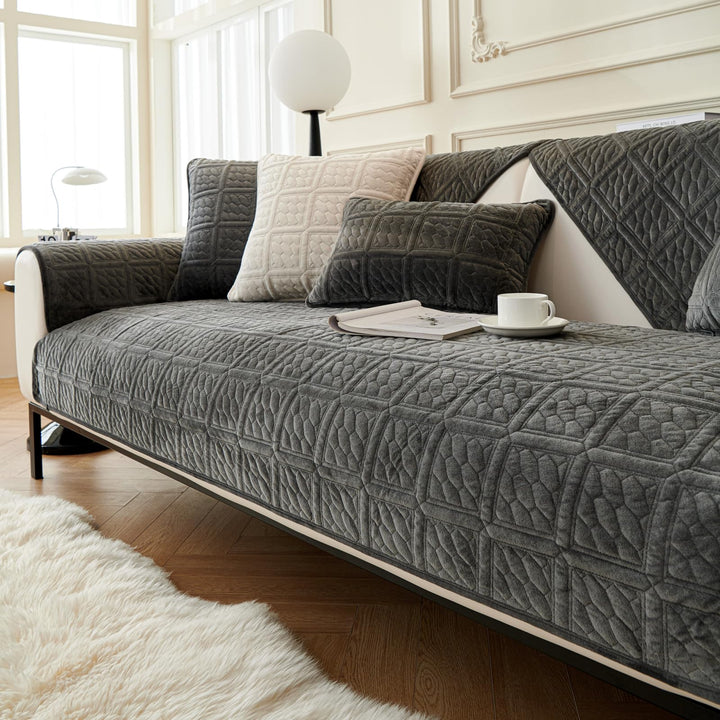 Upgrade Milchsamt Superweiche Sofa Überzug L Form U 1/2/3/4 Sitzer Couch Überzug Ecksofa, Sofabezug
