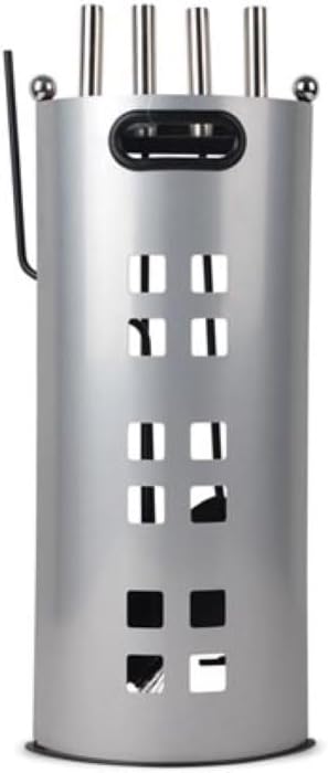 Velleman - BB50112 Kaminbesteck 58x22x14cm 5teilig Silber Kamingarnitur Kaminzubehör Ofen 177255
