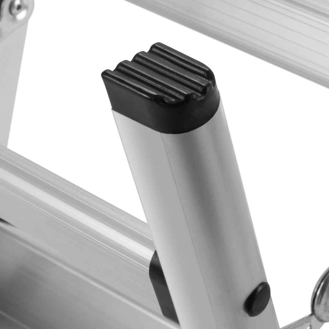 STAHLWERK Klapptritt KT-1 ST mit 120 kg Tragkraft Aluminium-Leiter | Klappleiter | Trittleiter | Sch