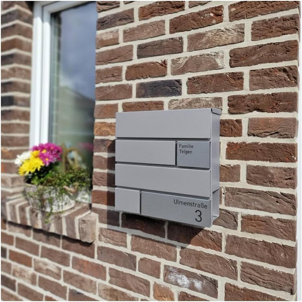 Metzler Briefkasten in Anthrazit Modell G - Pulverbeschichtung in RAL 9007 Graualuminium - Postkaste