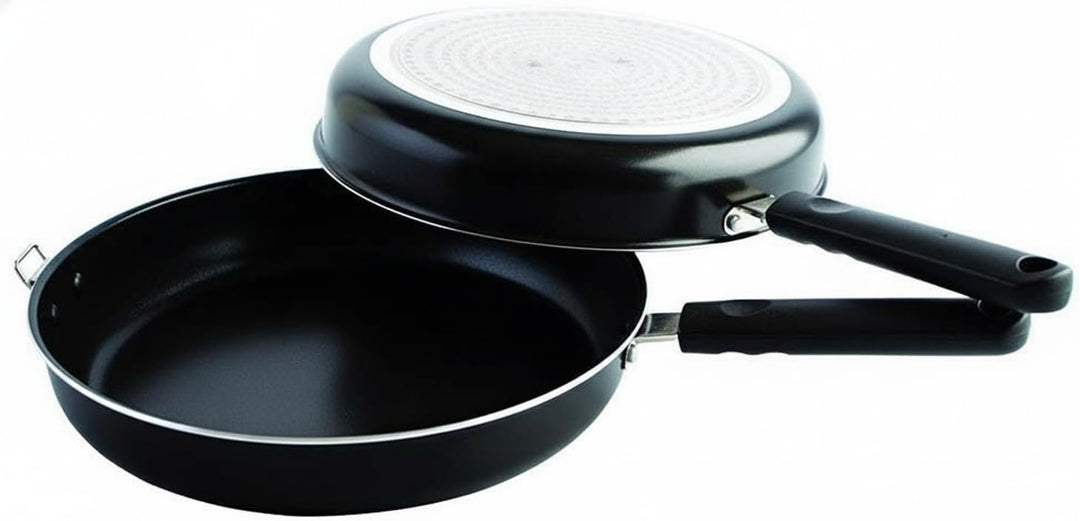 MGE - Omelette-Pfanne für Induktion und Vitro - Doppelbratpfanne für Kartoffeltortillas - Doppel-Pfa
