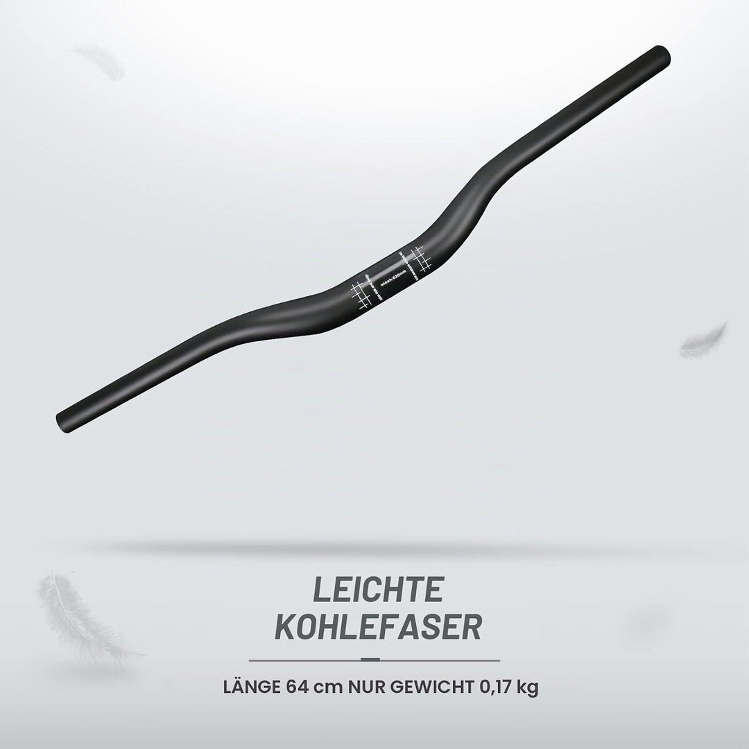 RXL SL lenker carbon riser 31.8mm mtb carbon downhill lenker UD matt 720mm rise 18mm kein Logo UD ma