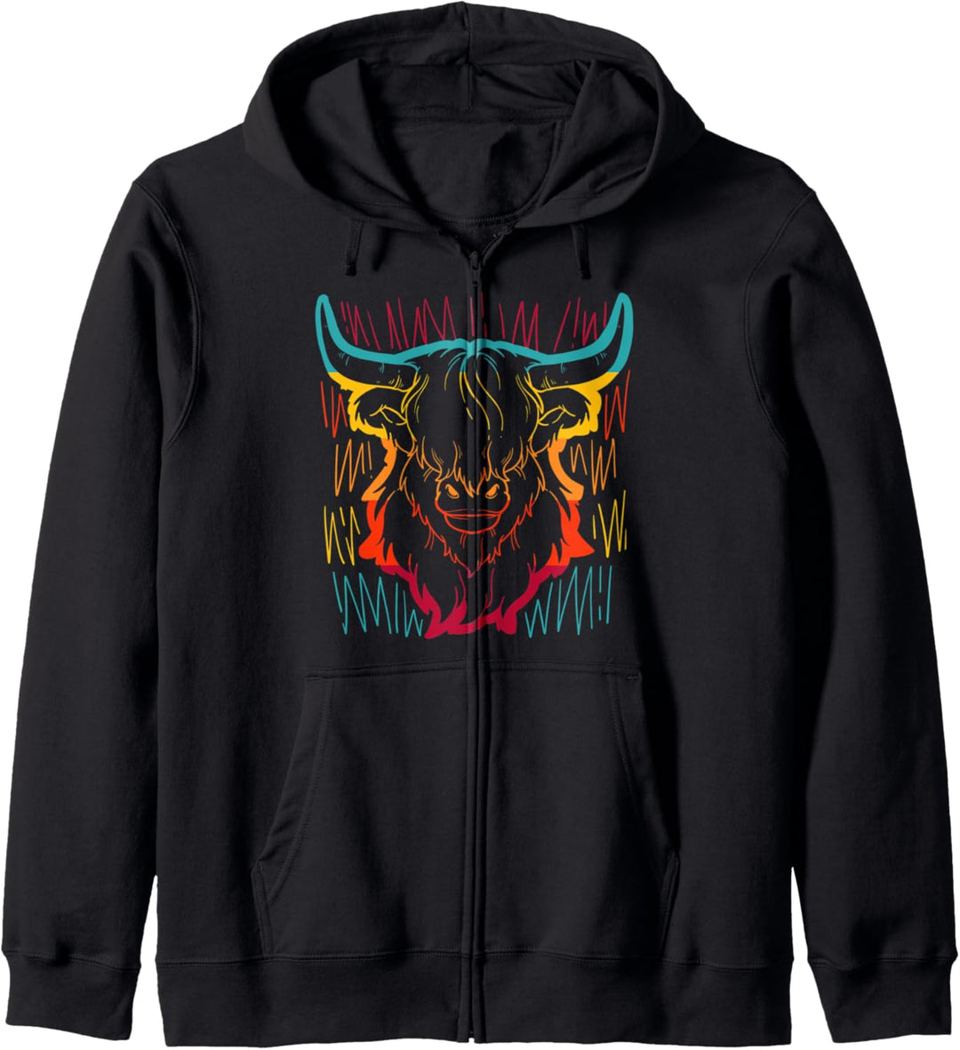 Highland Cow Scotland Farmers Kapuzenjacke
