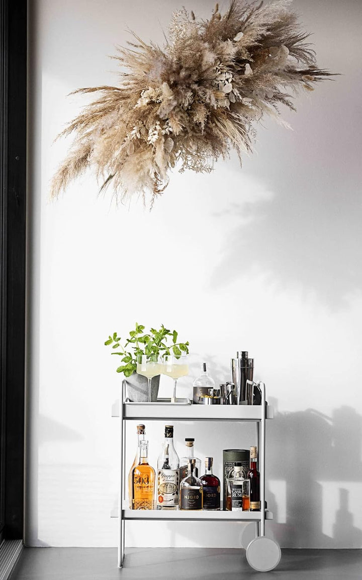 Zone Denmark A-Cocktail Trolley Barwagen, 60,6 x 40,5 x 66,4 cm, Black 60,6 x 40,5 x 66,4 cm Schwarz