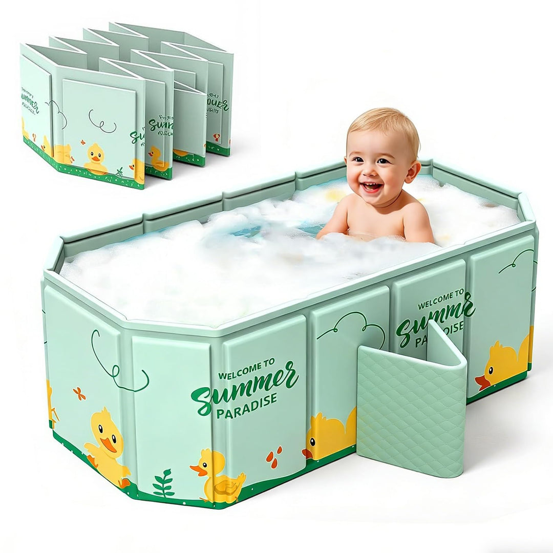 Faltbare Badewanne für Kinder, Tragbare Badewanne, Badewanne Kinder für 0-8 Jahre, Grosse Kleinkindb