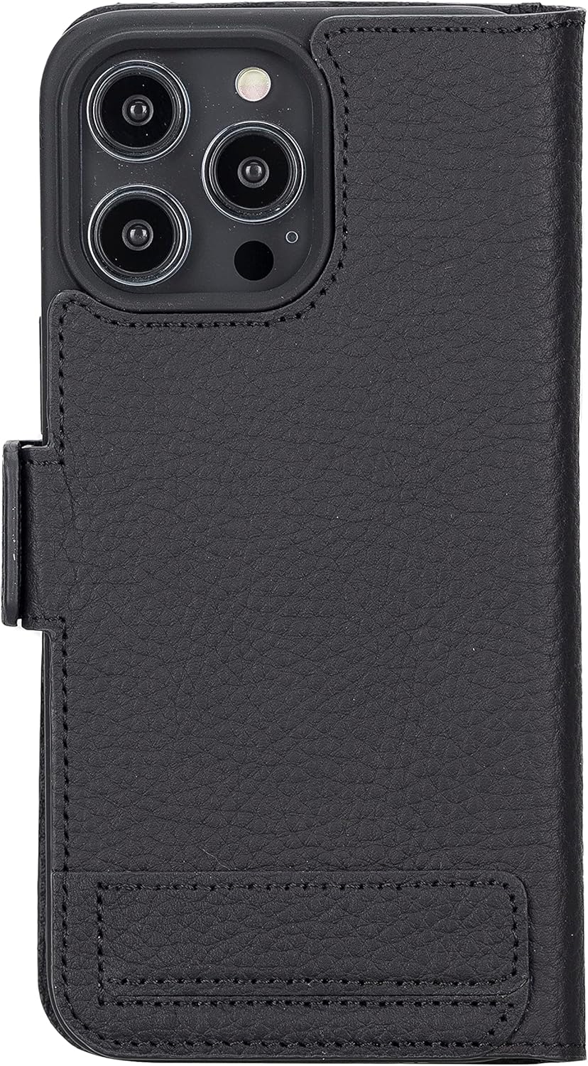 Solo Pelle aufklappbare Lederhülle kompatibel für iPhone 14 Pro Max in 6.7 Zoll inkl. 1 Kartenfach f
