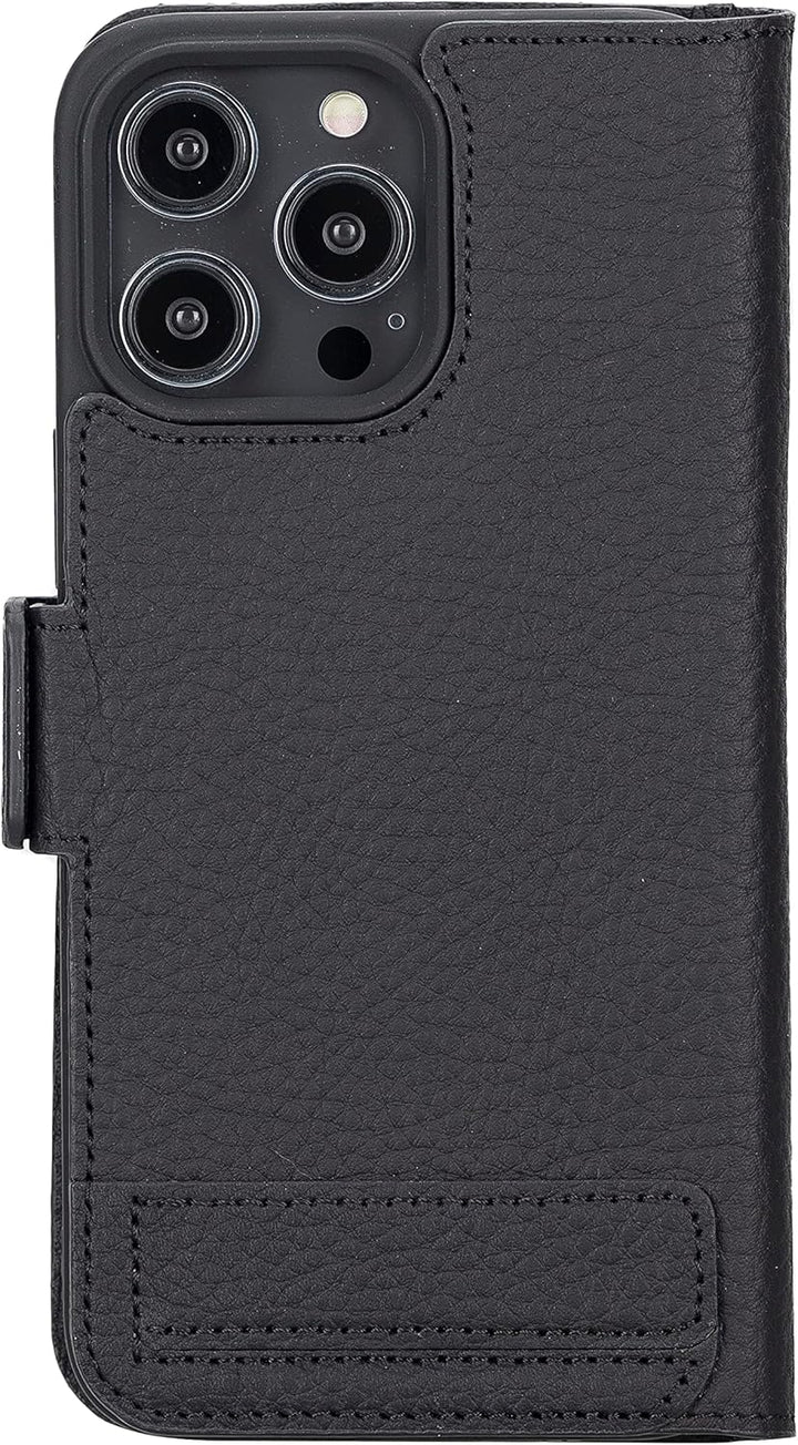 Solo Pelle aufklappbare Lederhülle kompatibel für iPhone 14 Pro Max in 6.7 Zoll inkl. 1 Kartenfach f
