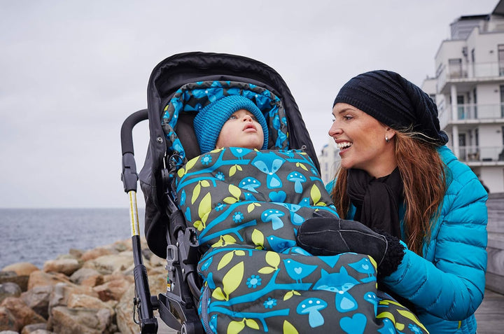 The Buppa Brand 9A110101 Universeller WinterFusssack für Kinderwagen Foxy, schwarz