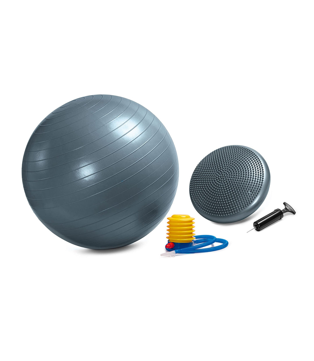 C4B Gymnastikball 65cm und Ballsitzkissen 33cm inkl. Pumpe im SET - Balance-Kissen, Sitzball, Traini