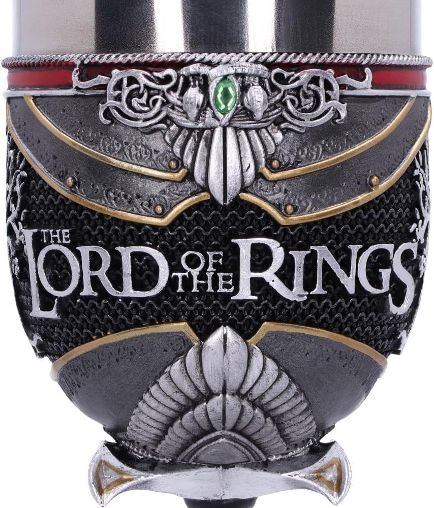 Nemesis Now Offizielles Lizenzprodukt Herr der Ringe Aragorn Kelch, 500 milliliters , Silber, 19,5 c