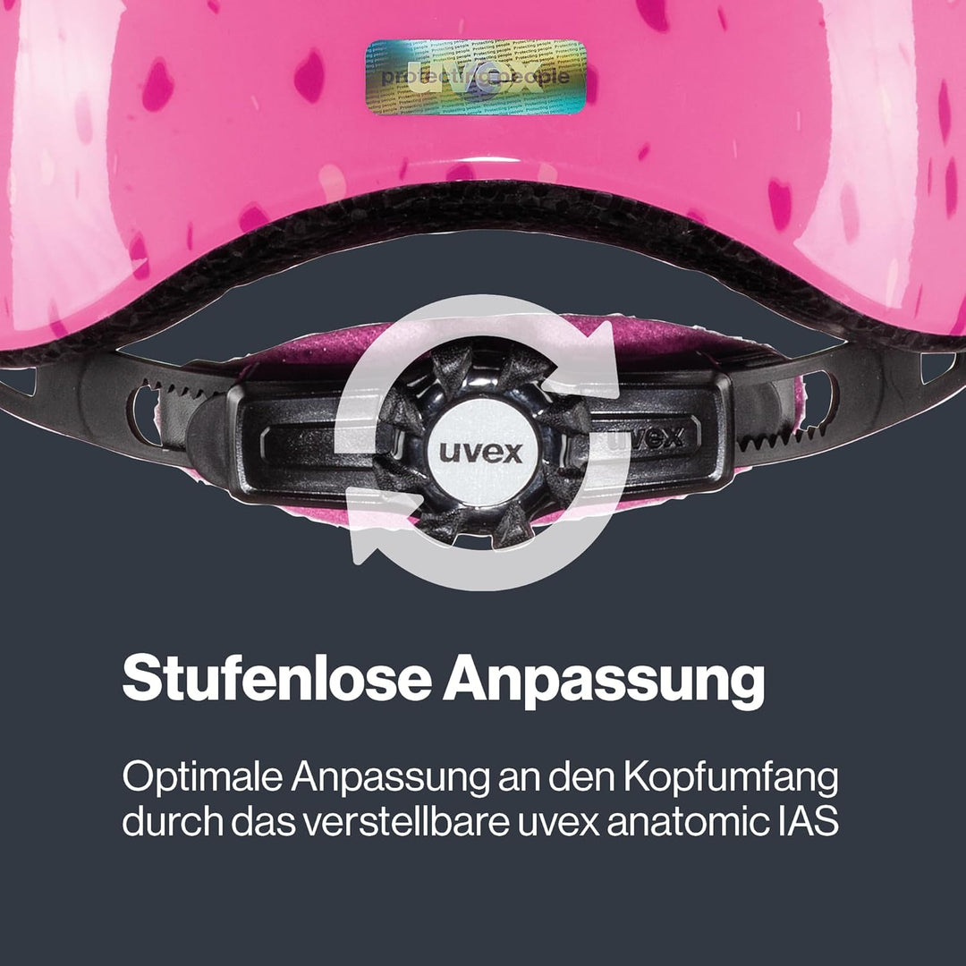 Uvex Unisex Kinder Radhelm 46-52 cm pink confetti, 46-52 cm pink confetti