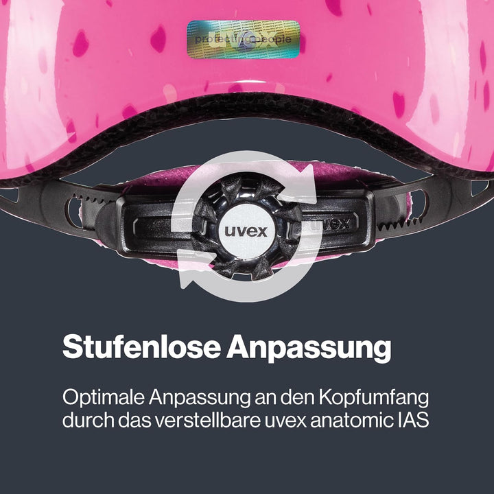 Uvex Unisex Kinder Radhelm 46-52 cm pink confetti, 46-52 cm pink confetti
