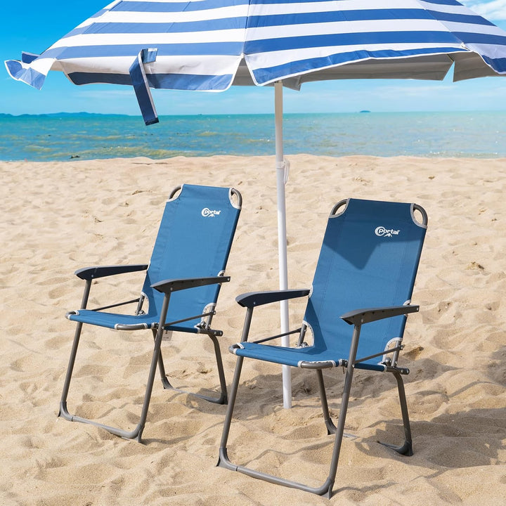 Portal Campingstuhl faltbar Klappstuhl Camping bis 100kg belastbar leicht Angelstuhl Strandstuhl kla