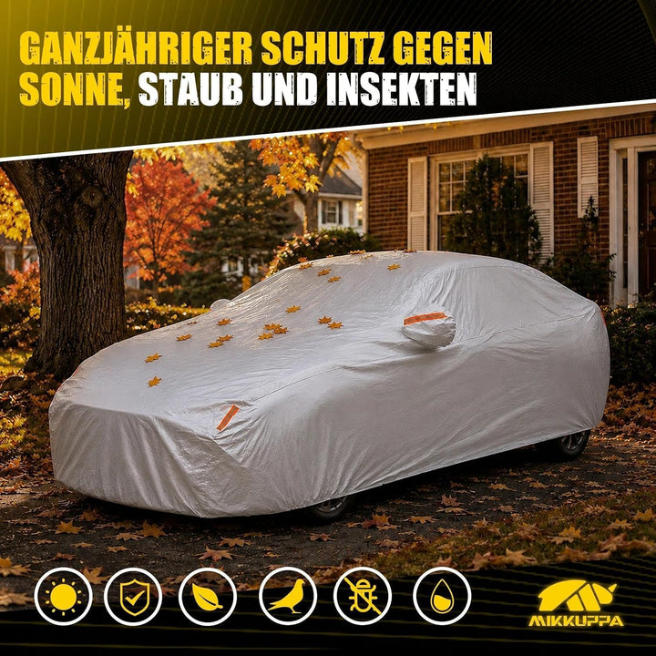 MIKKUPPA Hagelschutzplane Auto‑Limousine, Autoabdeckung 490‑510 cm 3xxl, 3xxl