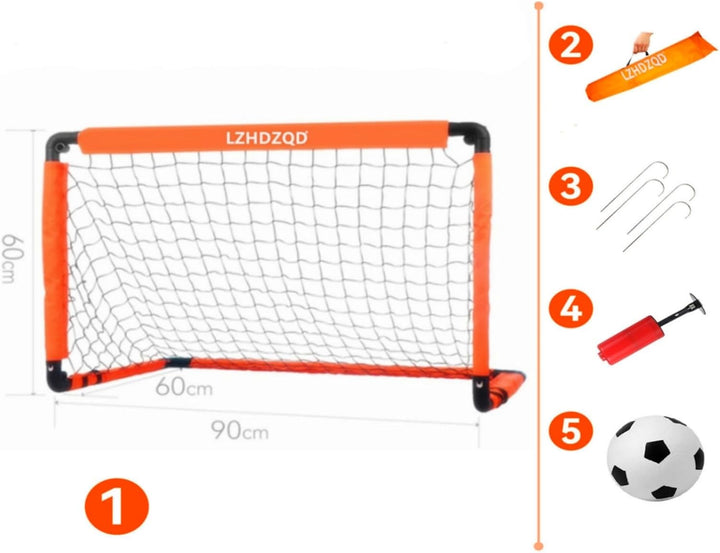 LZHDZQD Fussballtor, Kinder Fussballtor 60x45cm/ 90x60cm/ 115x80cm Fussballtore für Garten Kinder, F