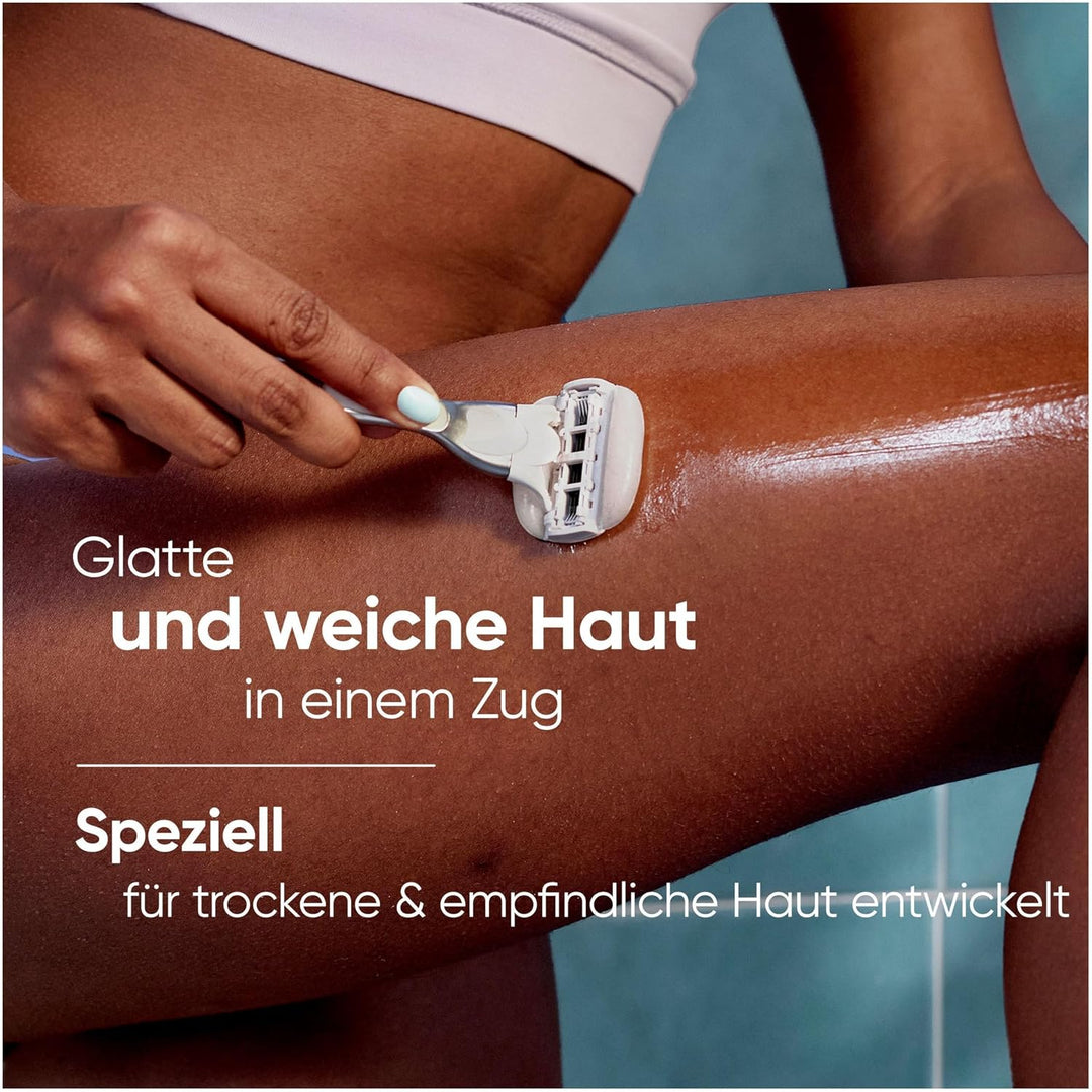 Gillette Venus ComfortGlide 5 Sensitive, 10 Ersatzklingen
