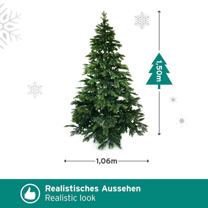 Künstlicher Weihnachten Baum – Christbaum künstlich klein – Weihnachtsbaum Kunststoff – Fake Tannenb