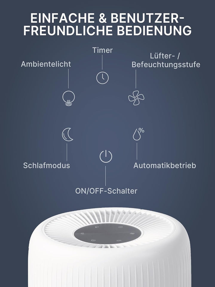 Comedes Umecto 600, für Räume bis 82m², Kaltverdunstung, Tank 4 l, Befeuchtungsleistung bis zu 600 m